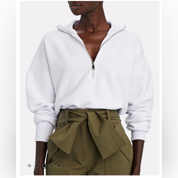 Marissa Webb French Terry Half-Zip Sweatshirt - Picture 2 of 6